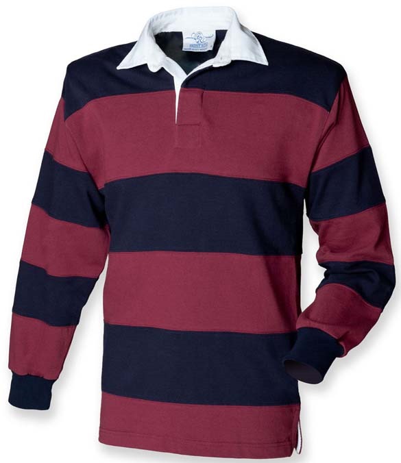 Front Row Sewn Stripe Rugby Shirt