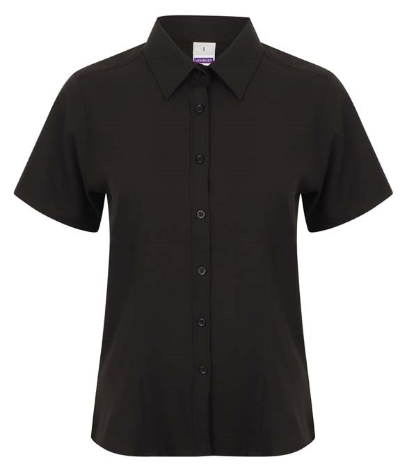 Henbury Ladies Short Sleeve Wicking Shirt