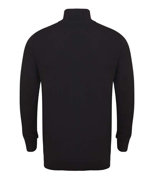 Henbury Zip Neck Sweater