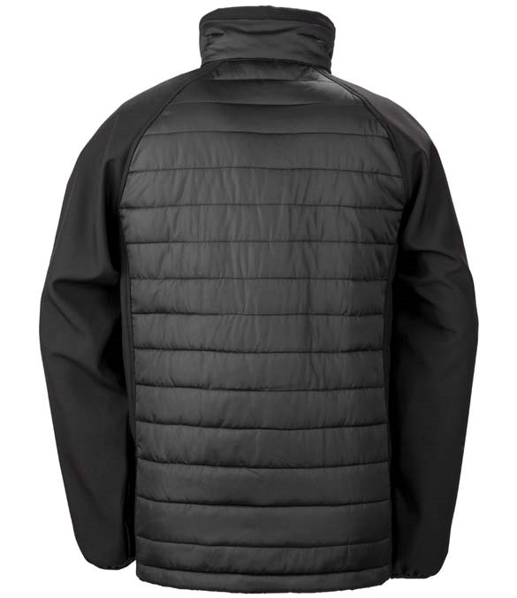 Result Genuine Recycled Black Compass Padded Jacket