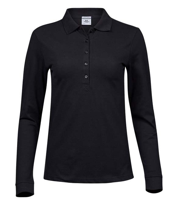 Tee Jays Ladies Luxury Stretch Long Sleeve Polo Shirt